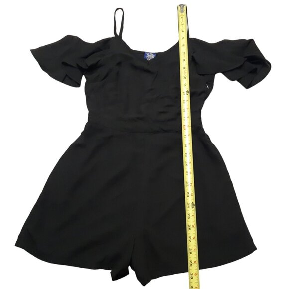 Disney Romper Womens Small Black Cold Shoulder Beauty And The Beast - Picture 5 of 16